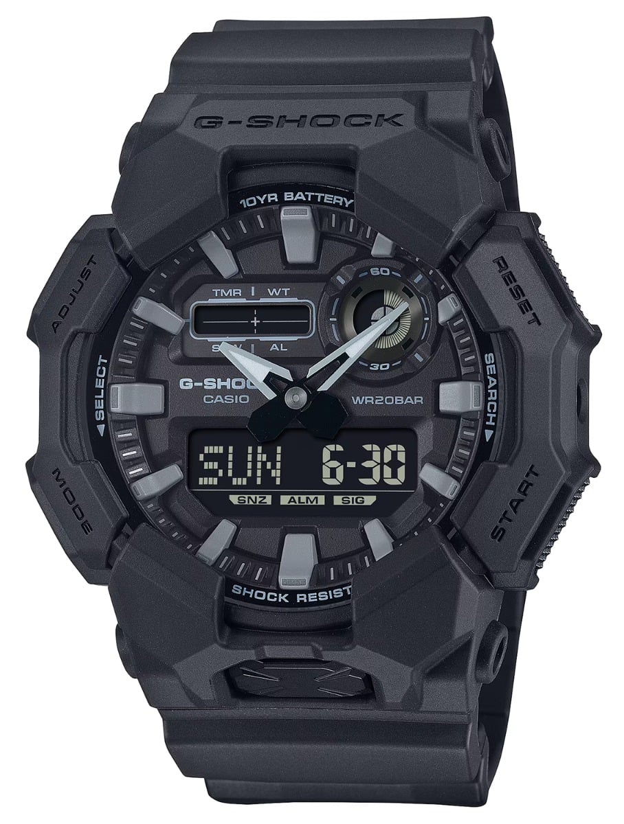 Casio G-Shock GA010-A1 Analog/Digital Wrist Watch, Black - GA0101A1CR