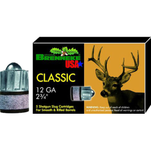 Brenneke SL122CLM Classic Magnum 12GA 2.75\" 1-1/8oz Slug - 5sh Box