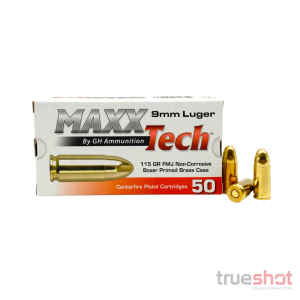 MaxxTech - 9mm - 115 Grain - FMJ - 1000