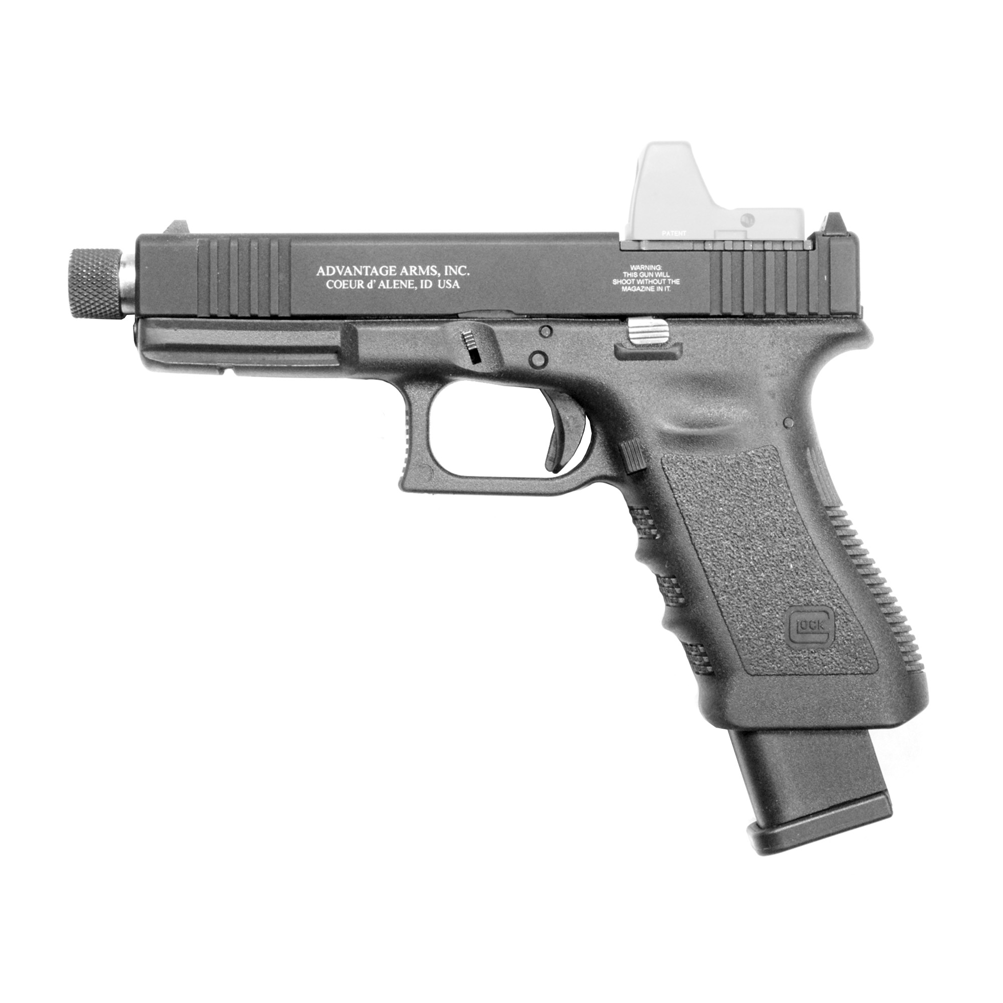 Advanced Armament .22LR Optics Ready Conversion Kit, 4.49" Barrel, for Glock 17,22 - AAC1722G3MOD