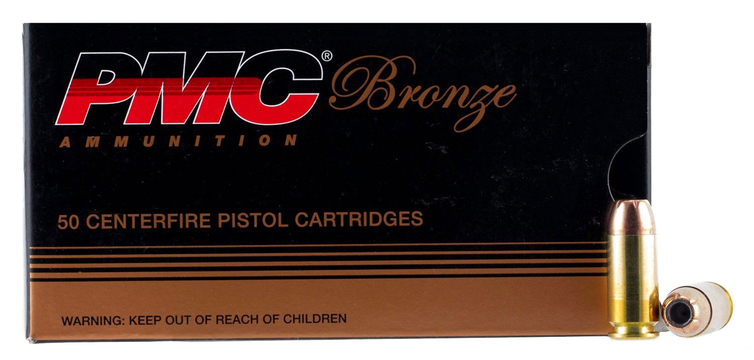 PMC Bronze .40 S&W Handgun Ammo – 165 Grain | JHP | 50rd Box - No Credit Card Fees - Low, flat rate shipping
