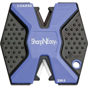 Accusharp 334CD SharpNEasy 2-Step Fine, Coarse Ceramic Stone Sharpener Plastic Handle Black/Blue 24 Pack