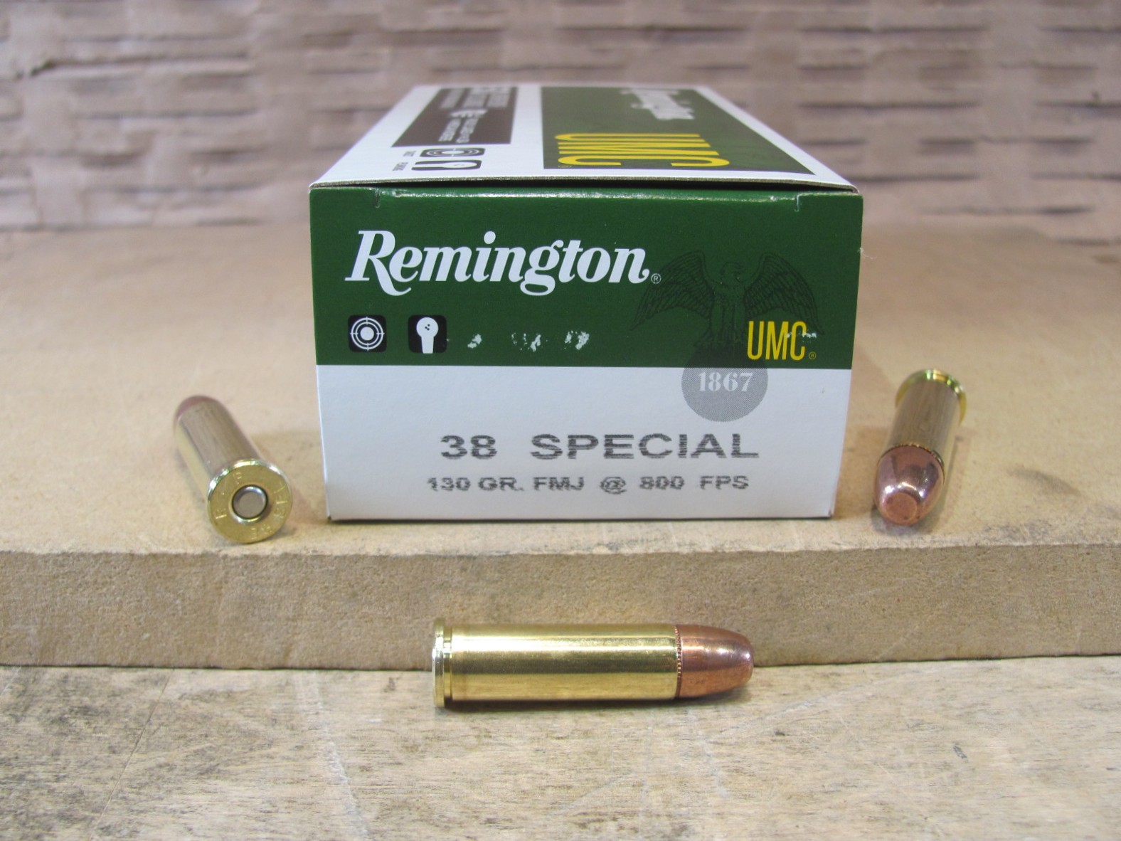 500 Round Case – 38 Special 130 Grain FMJ Remington UMC Ammo – L38S11