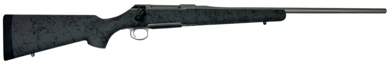 Sauer S1HSGFT65C 100 6.5 Creedmoor Caliber with 5+1 Capacity, 22" Barrel, Gray Cerakote Metal Finish Gray Black Webbed Fixed HS Precision Stock Right Hand (Full Size)