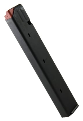 ASC Magazine: AR-15: 9mm 32rd Capacity Black Marlube Stainless Steel Orange Follower - 32-9mm-AR-SS-BM-O-ASC