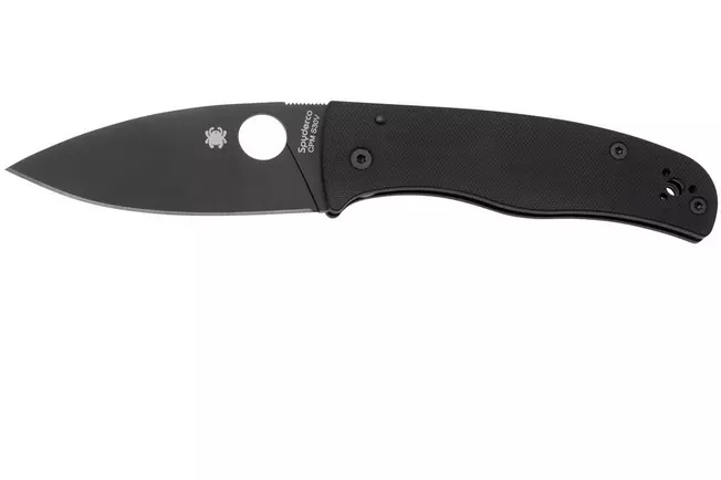 Spyderco Bodacious Folding Spear Point Knife, Black - C263GPBK