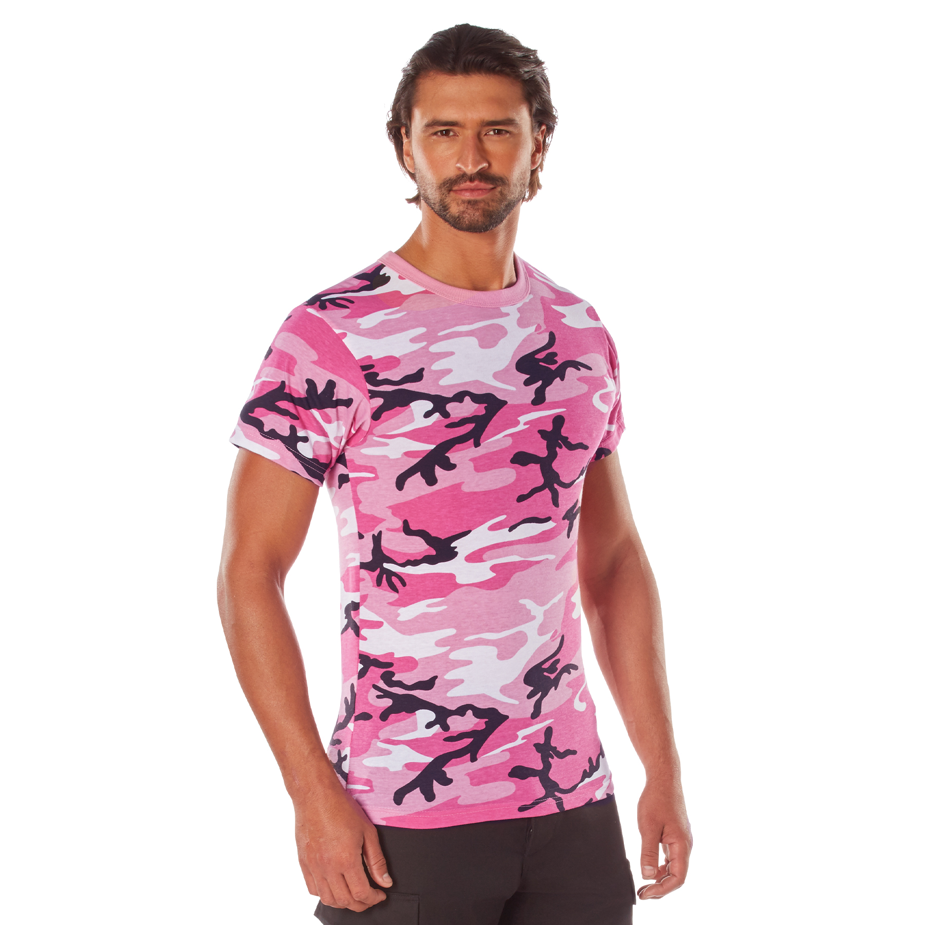 Rothco Camo T-Shirt - Pink Camo, Medium