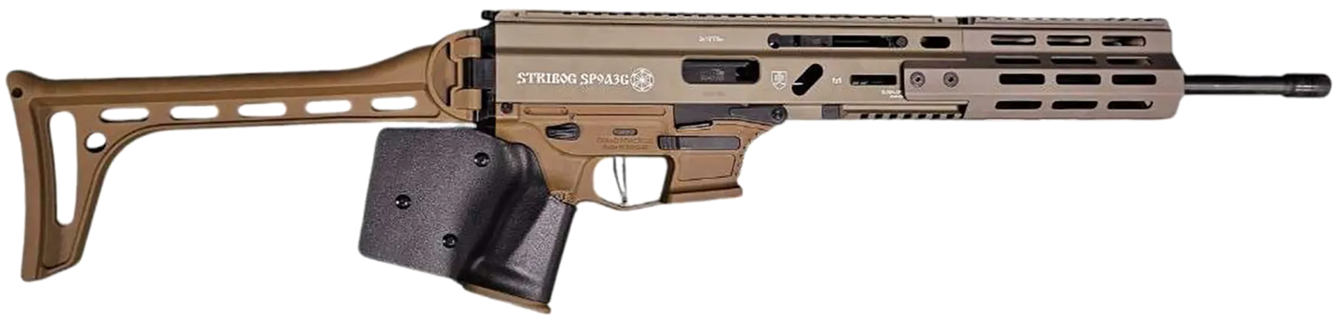 Grand Power 810091158197 Stribog SP9A3G *CA Compliant 9mm Luger 16″ Flat Dark Earth - No Credit Card Fees - Low, flat rate shipping