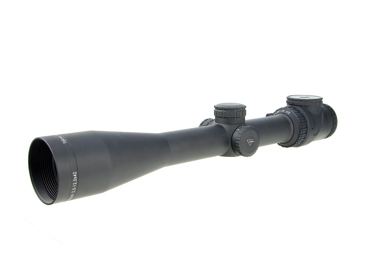 Trijicon AccuPoint 2.5-12.5x42 Riflescope w/ Green Triangle Post Reticle - TR26-C-200107