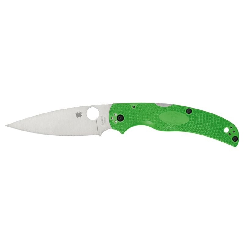 Spyderco Native Chief Lightweight Salt Folding Drop Point Knife, Green - C244PGR