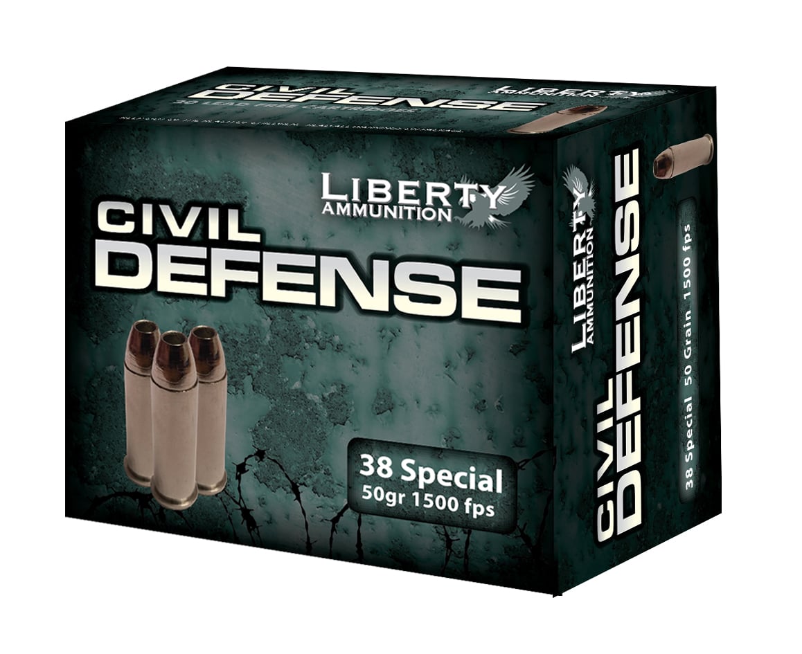 Liberty 38 Special 50gr HP Civil Defense Ammunition 20rds - LA-CD-38-025