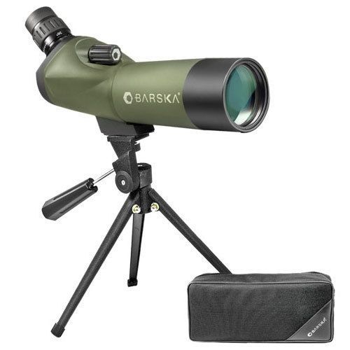 Barska Blackhawk 18-36x50 Waterproof Angled Spotting Scope Green w/ Tripod & Case