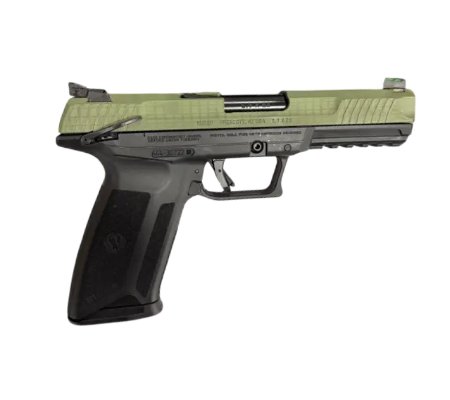 RUGER-5.7 X 28 4.9" PISTOL BLACK/DESERT NIGHT CAMO SLIDE 20+1 MS