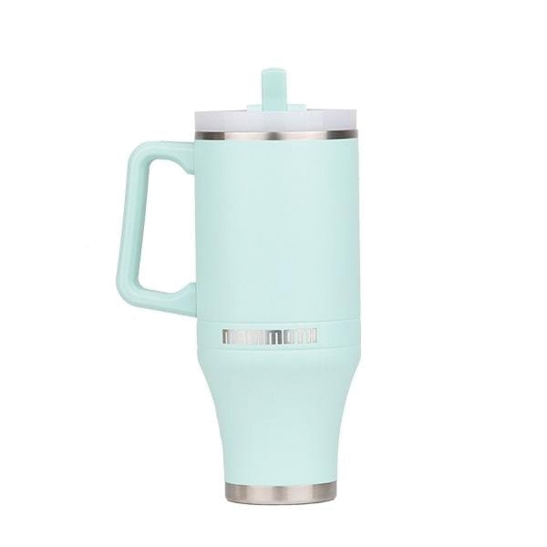 Mammoth Ascent Tumbler w/Handle and Straw, 40 oz Sea Foam