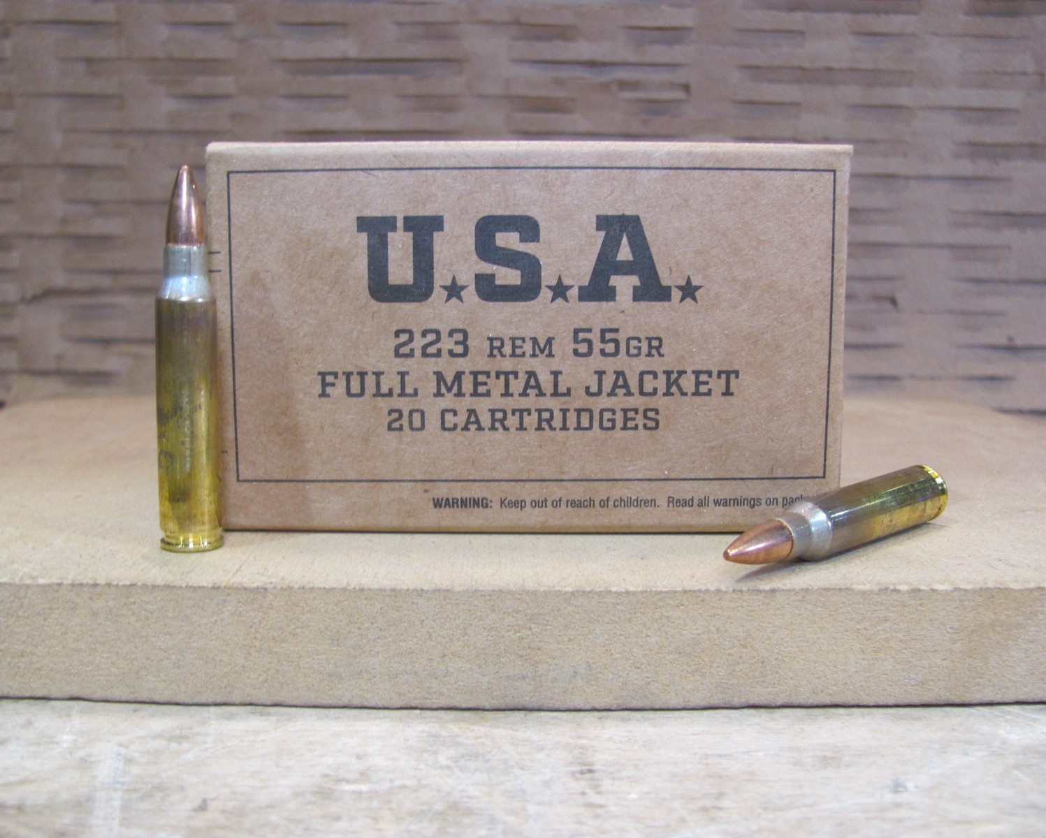 1000 Round Case – 223 Rem 55 Grain FMJ Winchester Ammo – SG223KW