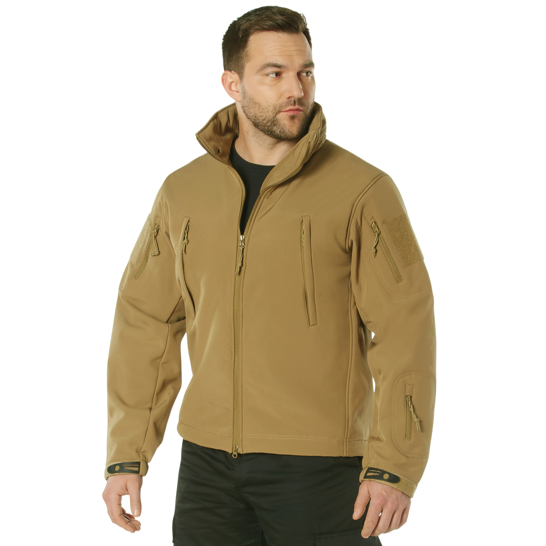 Rothco Concealed Carry Soft Shell Jacket - Coyote Brown, Large