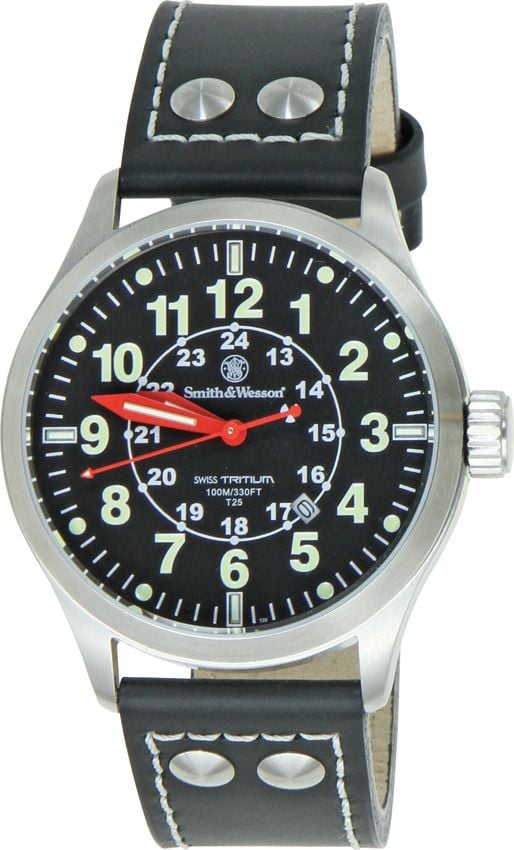 Smith & Wesson Mumbai Lamplighter Watch, Black