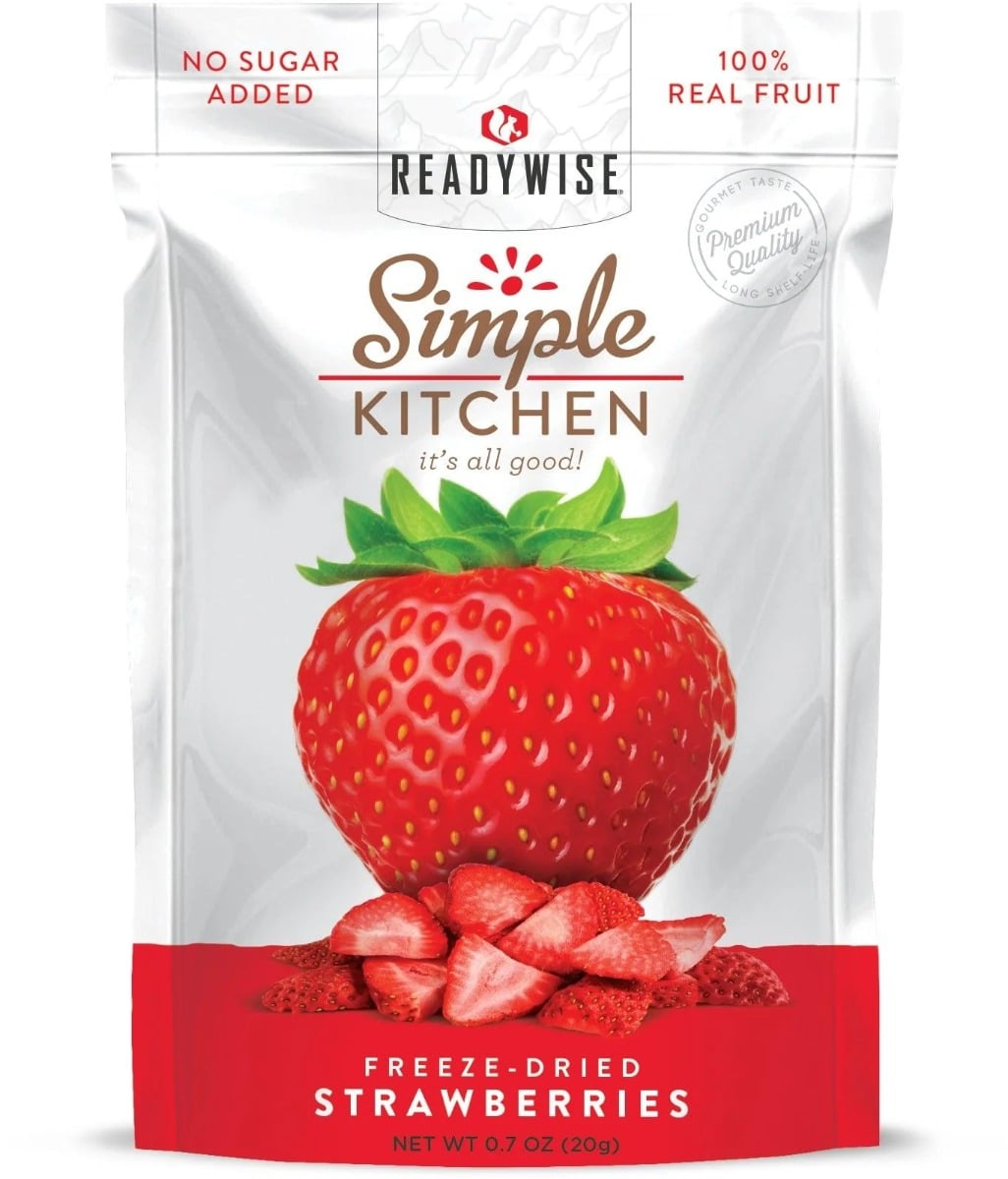 ReadyWise Simple Kitchen Freeze Dried Strawberries 6 Count - RWSK05-006