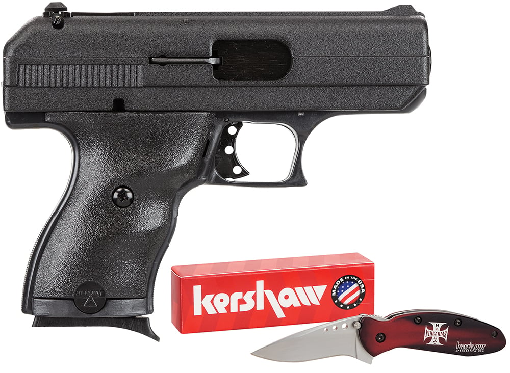 Hi-Point Compact 9mm 8+1 Round Semi Auto Handgun, Black - 916HCKNIFE