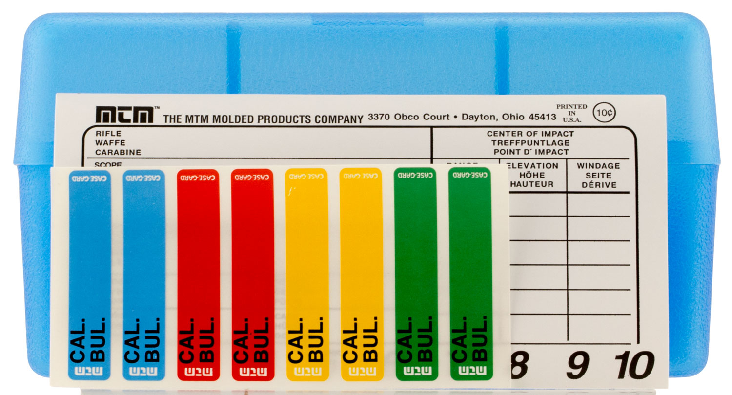 MTM Case Gard R-50 50 Round Ammo Box, 3.04" OAL, Clear Blue - RM5024