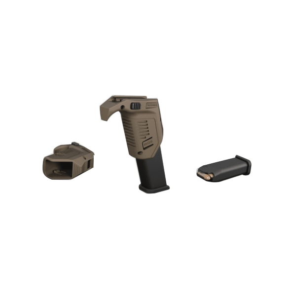 Recover Tactical Glock Polymer Picatinny Rail Angled Magazine Holder, Tan - MG902