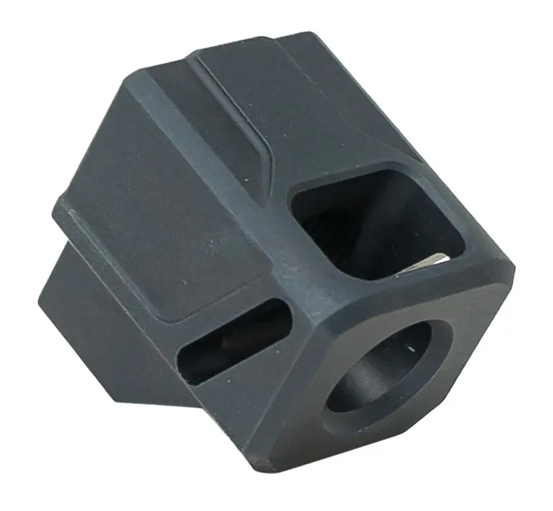 Faxon Firearms FFPACOMPDSMP01 EXOS-514 Compensator for M Black Aluminum 1/2"x28 Threads 1.10" OAL 9mm