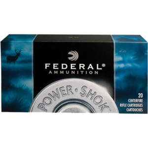 Federal Power-Shok 280 Remington 150gr Jacketed Soft Point 20 Rounds Brass Case