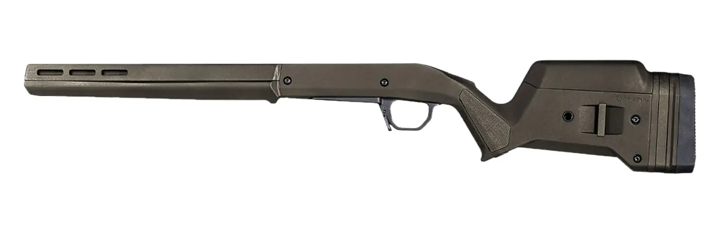 Magpul MAG931-ODG Hunter American Stock OD Green Synthetic Aluminum Bedding Adj Comb Fits Ruger American