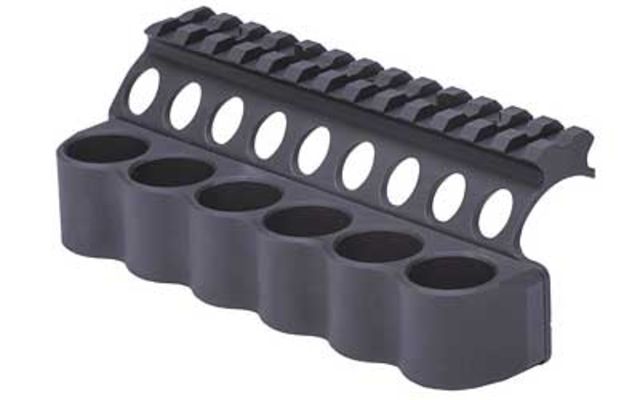 Mesa Tactical Benelli M4 SureShell Aluminum Carrier and Rail 6-Shell 12 Gauge 55 in Black