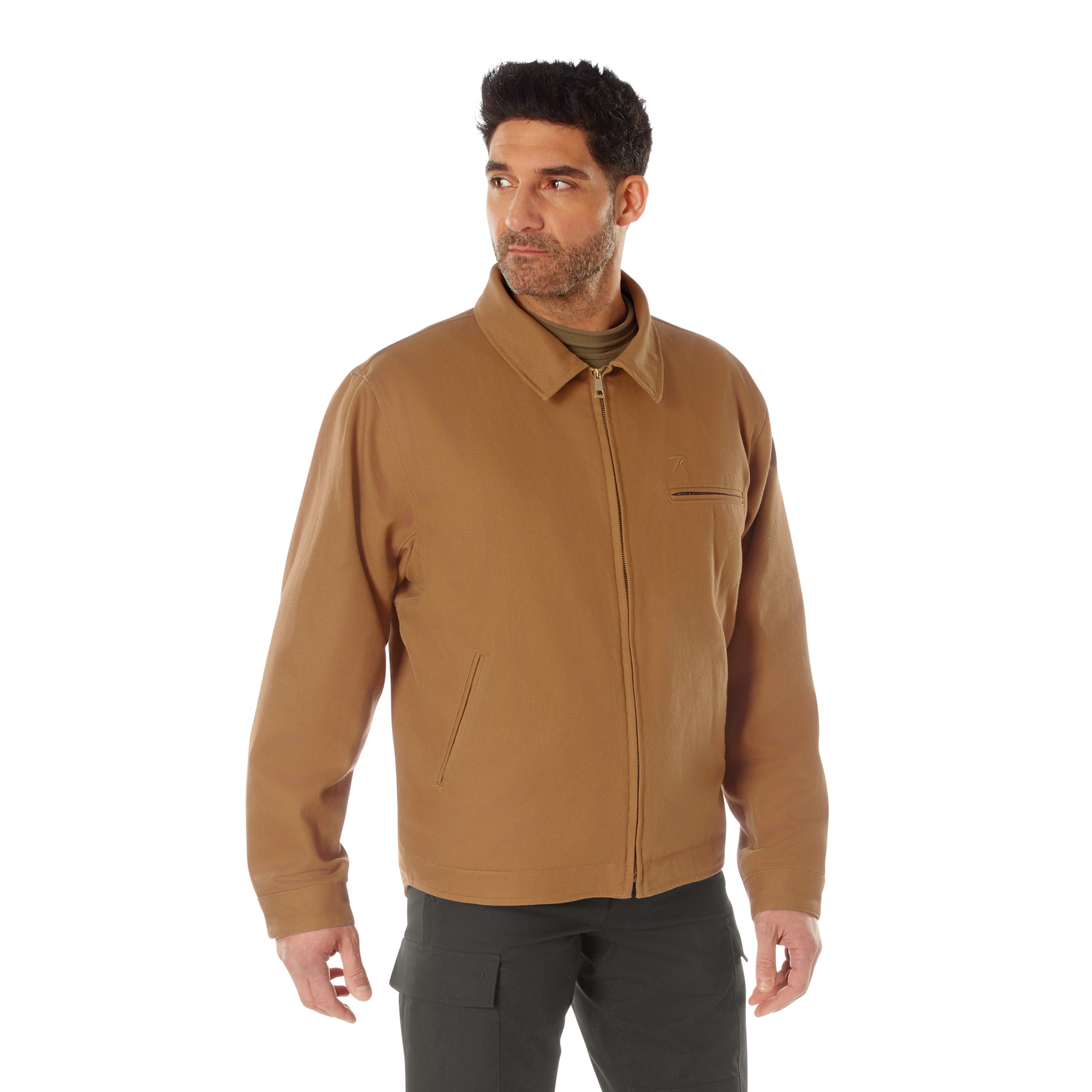 Rothco Canvas Work Jacket - Work Brown, Medium