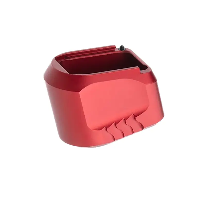 Tyrant CNC TDMPMAGEXFSRED Magazine Extension Fits S M 9/40 5rd Compatible w/ Full-Size M 1.0/2.0 frames Red Aluminum