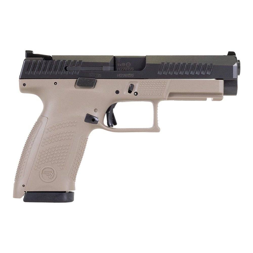 CZ P-10 SC Optic Ready 9mm 17rd Semi-Auto Pistol - FDE - 91585