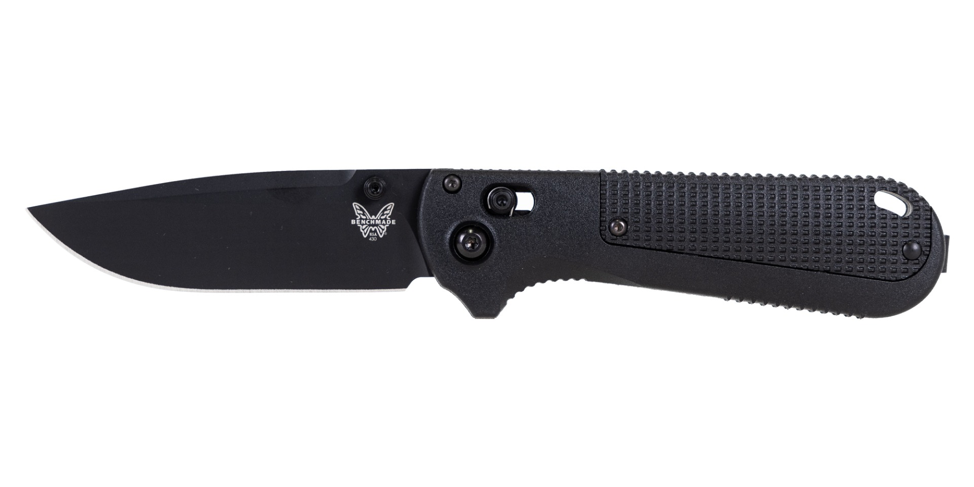 Benchmade Redoubt Folding Drop Point Knife, Black - 430BK-02