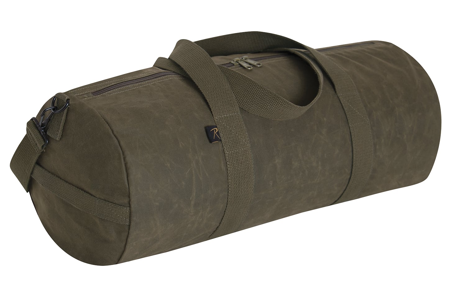 Rothco Waxed Canvas Shoulder Duffle Bag - 24 Inch, Olive Drab
