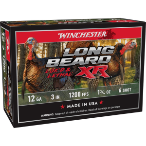 Winchester Long Beard XR Shotshells 12ga 3" 1-3/4oz #6 1200 fps 10/ct