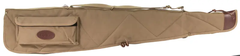 Boyt Harness OGC98PM06 Alaskan Rifle Case 44" Kahki Waxed Canvas w/ Brass Hardware Quilted Flannel Lining for Scoped Rifles