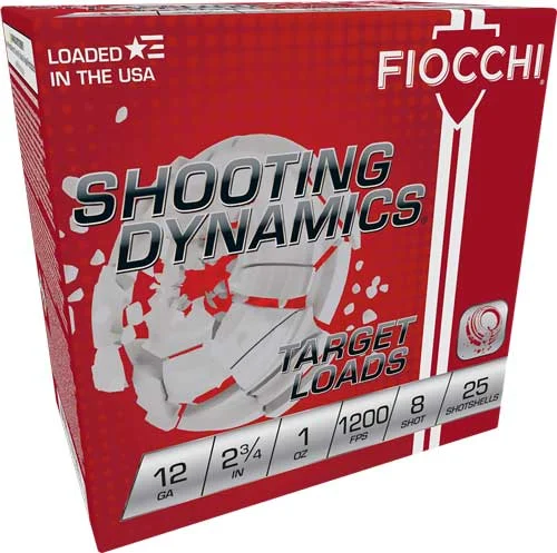 FIOCCHI 12GA 2.75" 1OZ #8 - 1200FPS 250RD CASE LOT