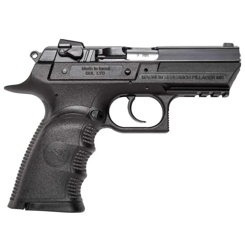Magnum Research Baby Eagle III Semi Compact Handgun 9mm 2 10/rd Magazines 3.85" Barrel Polymer Black