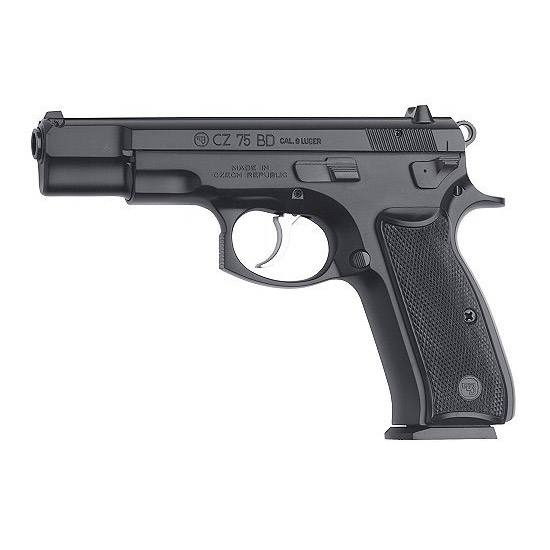 CZ 75 BD 9mm Pistol - 10 Round Capacity, Black