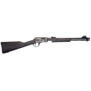 ROSSI Gallery 22 LR 18" 15rd Pump Rifle - Black w/ Snakeskin Engraved Receiver