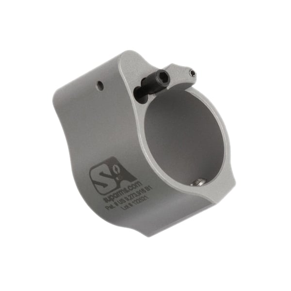 Superlative Arms Solid Set Screw Direct Impingement Gas Block 0.875" x 1", Stainless Steel
