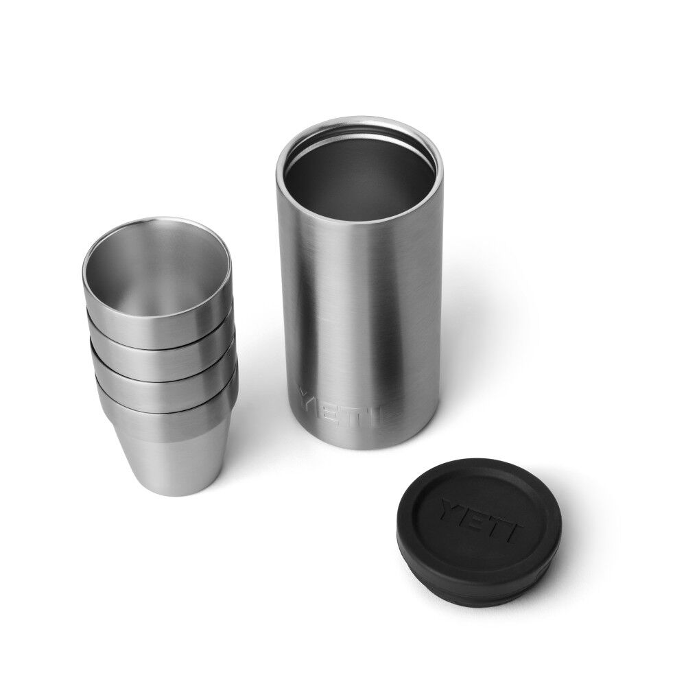 Yeti Shot Glasses with Carrying Case, Stainless Steel