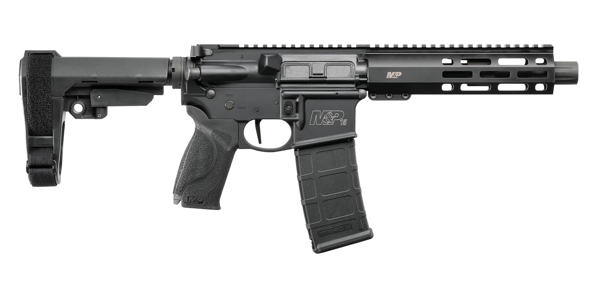 Smith & Wesson M&P 15  7.5" 5.56x45 AR-15 Pistol Optics Ready, Black - 13320