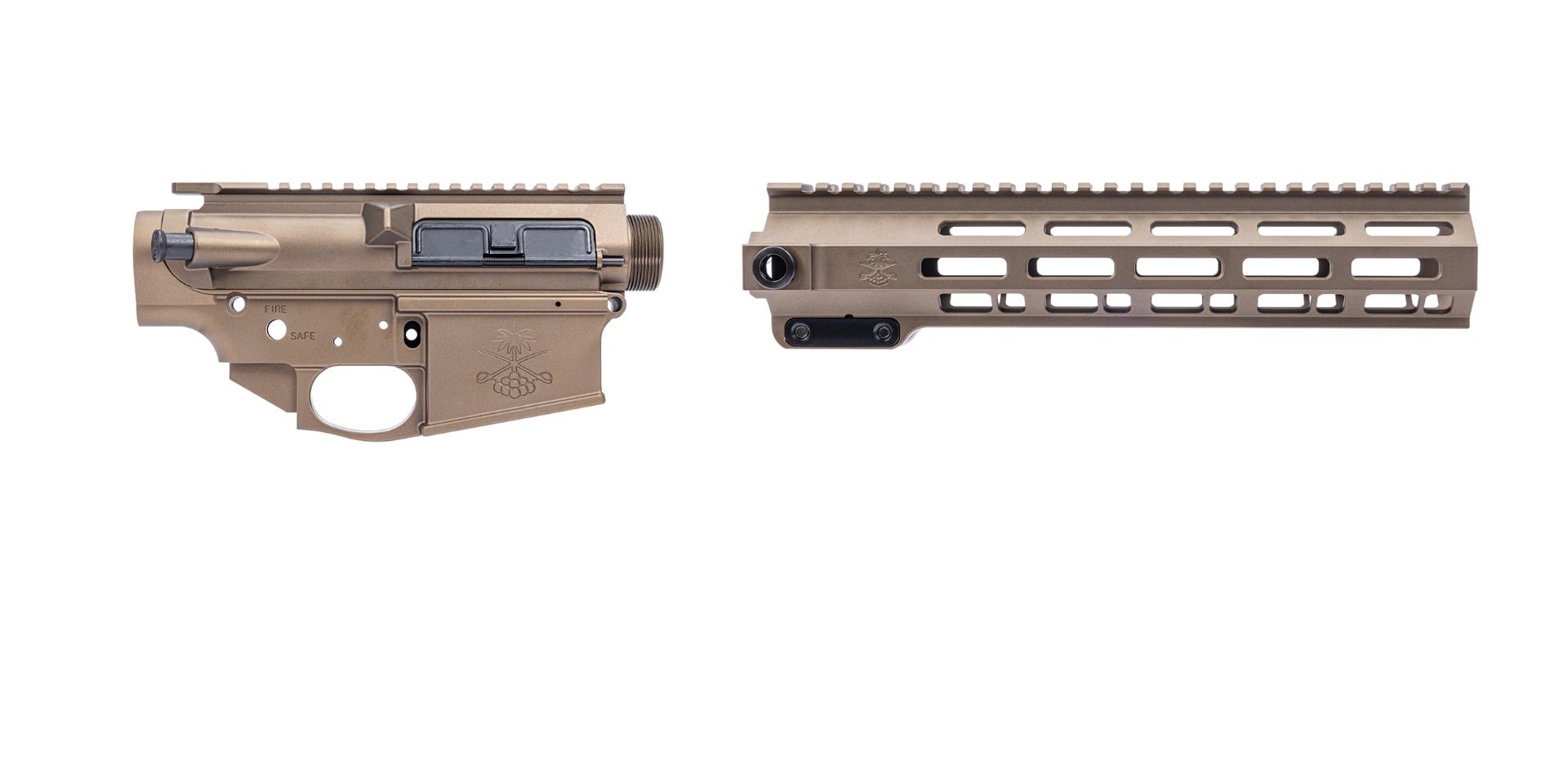 Sabre-10 Builder Set - 10.5" QDSM Rail, Burnt Bronze