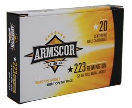 Armscor .223 Ammo 55 Gr FMJ 20rds - FAC223-1N