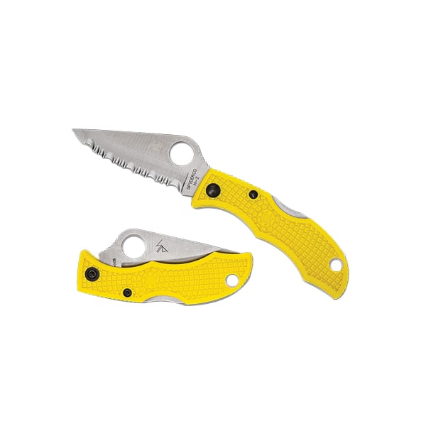 Spyderco Ladybug 3 Salt Folding Knife Clip Point Yellow - Durable, Lightweight and Reliable Handle - LYLP3