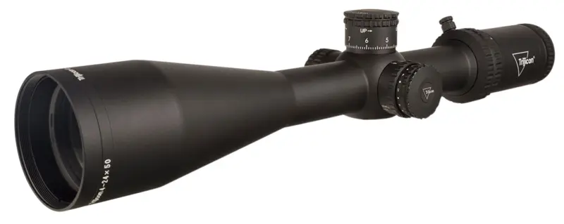 Trijicon 3000007 Tenmile Matte Black 4-24x50mm 30mm Tube LED Illuminated MRAD Ranging w/Red Dot Reticle