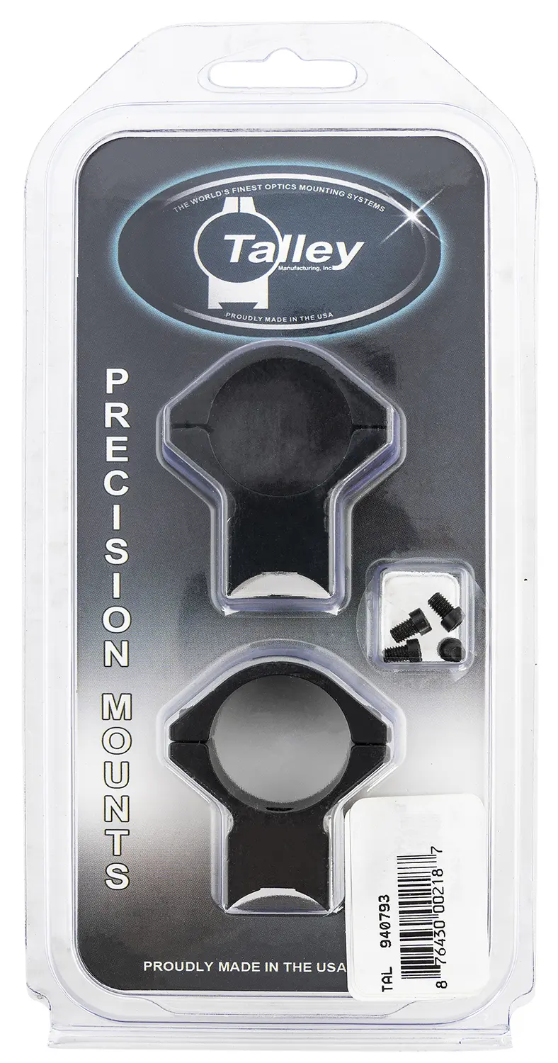 Talley 940793 Scope Mount/Ring Combo Black Anodized Aluminum 1" Tube Savage 93R/B.Mag/Mark II Medium Rings 0 MOA