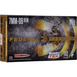 Federal P708C Premium 7mm-08 Rem 140 gr Barnes Triple-Shock X - 20rd Box