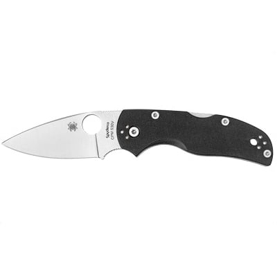Spyderco Native5 CPM-S30V Plain Folding Knife, Silver - C41GP5